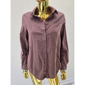Lululemon Full Day Ahead Shirt Size 6 antique‎ Bark